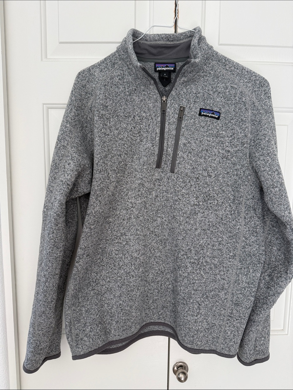 Patagonia Men's Heather Gray 1/4-Zip Fleece Pullover